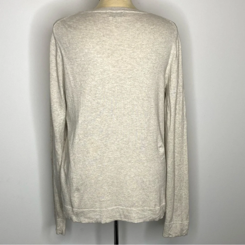 J. Crew Red Sequin Apple Teddie Crew Neck Sweater